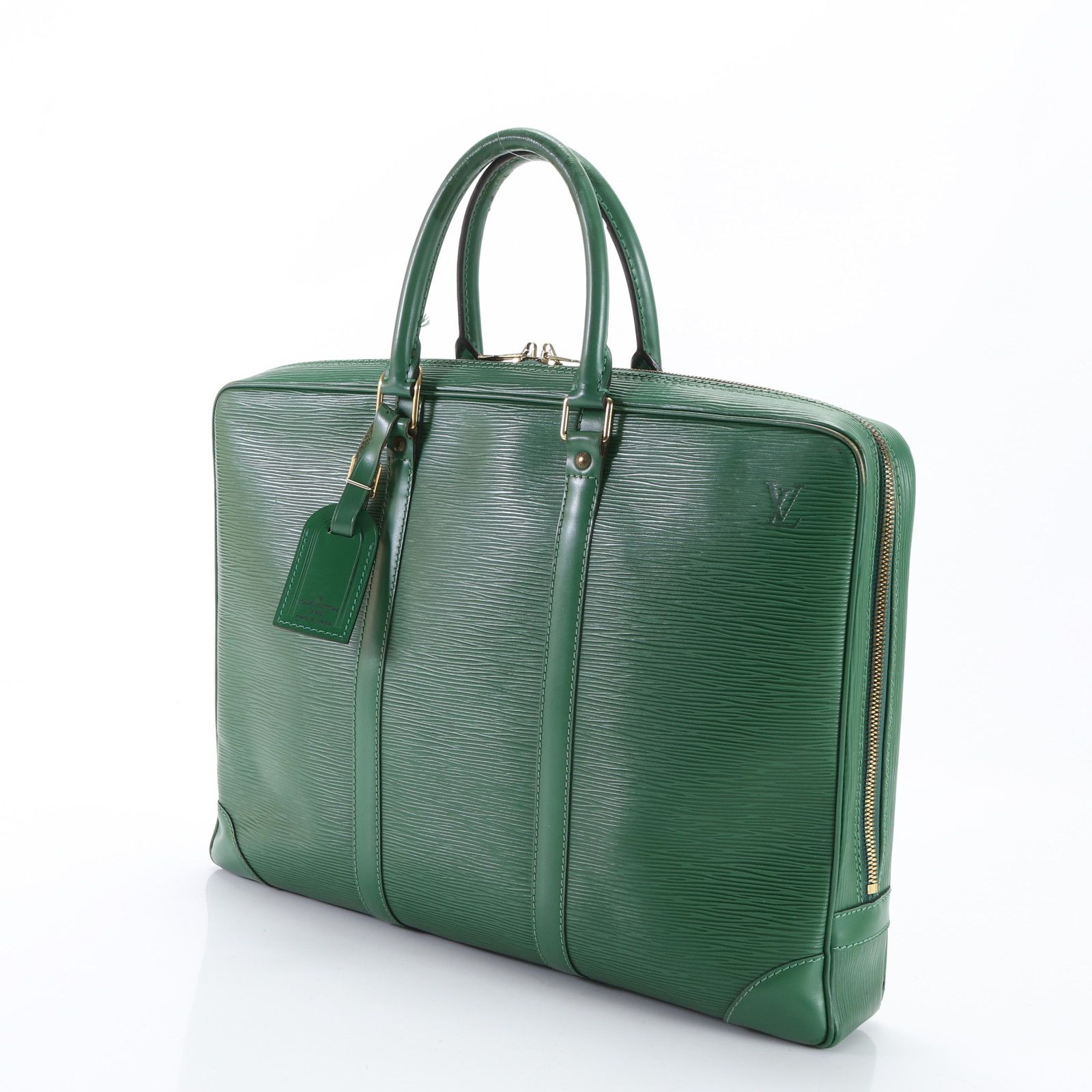 ルイヴィトン ポッシュ ドキュマン エピ ボルネオグリーン M54494 メンズ 美品 ヴィトン エピ ポルト ドキュマン ヴォワヤージュ ボルネオ