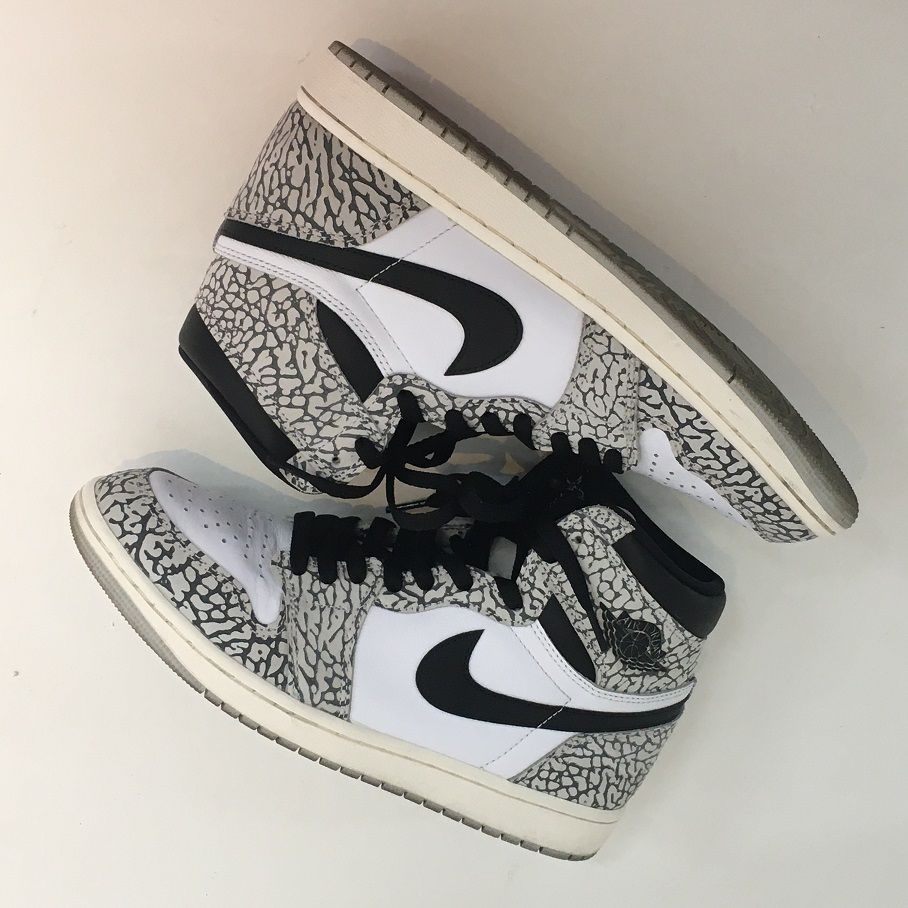 NIKE AIR JORDAN 1RETRO HIGH OG WHITE CEMENT ナイキ エア ジョーダン 1 レトロ ハイ オージー  ホワイトセメント【7440-004】 - メルカリ