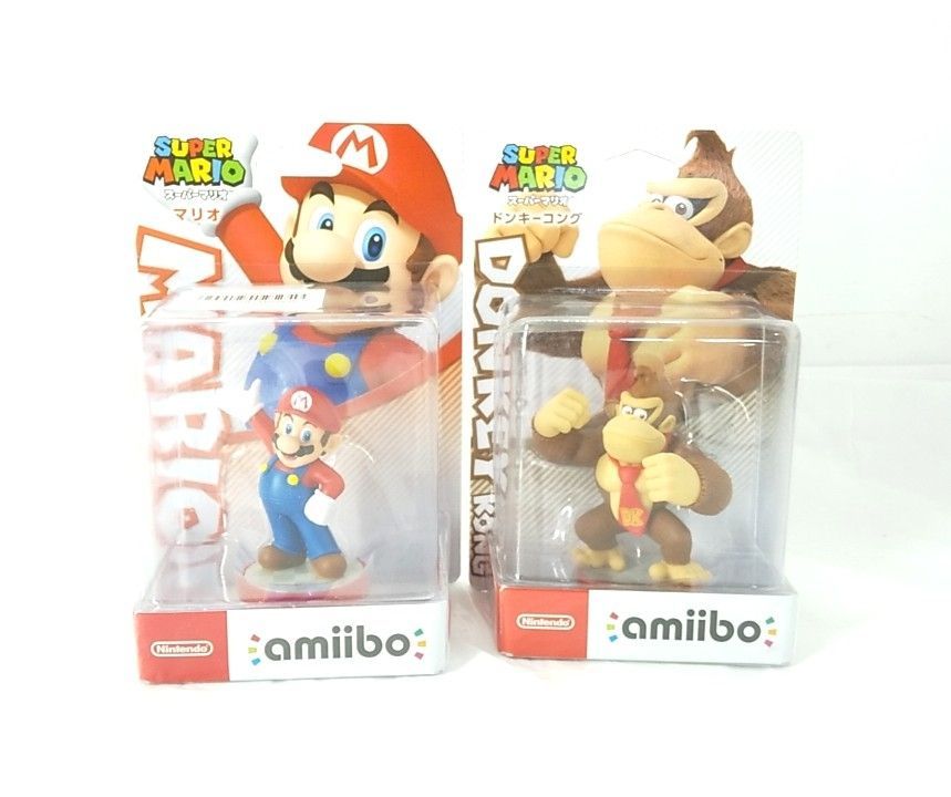 未開封品】 amiibo アミーボ 『マリオ』 『ドンキーコング』 スーパー