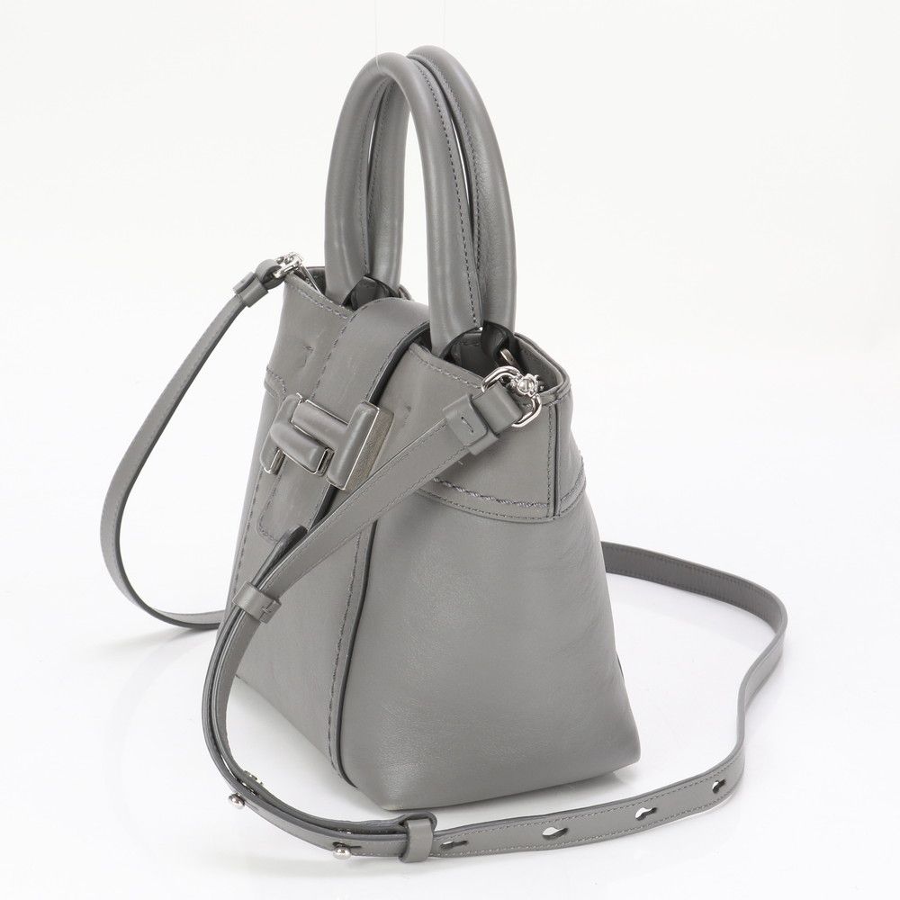 美品 トッズ ダブルT レザー 2WAY ショルダーバッグ 斜め掛け ハンド 