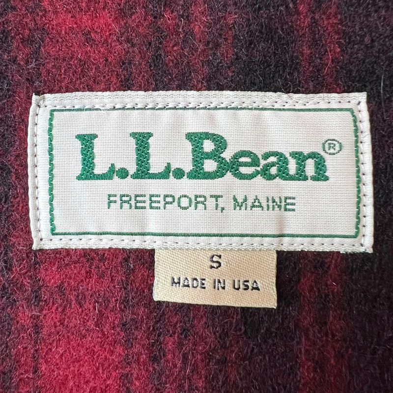 90s USA製 LLBean オンブレ チェック ウール ベスト S / 90年代