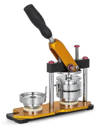 缶バッジマシーン 新型缶バッチマシーン 回転バッジマシン 58mm缶バッヂ製造機 缶バッジメーカー DIYバッジマシン DIYバッジ バッジ素材 100個付き DIYのおもち