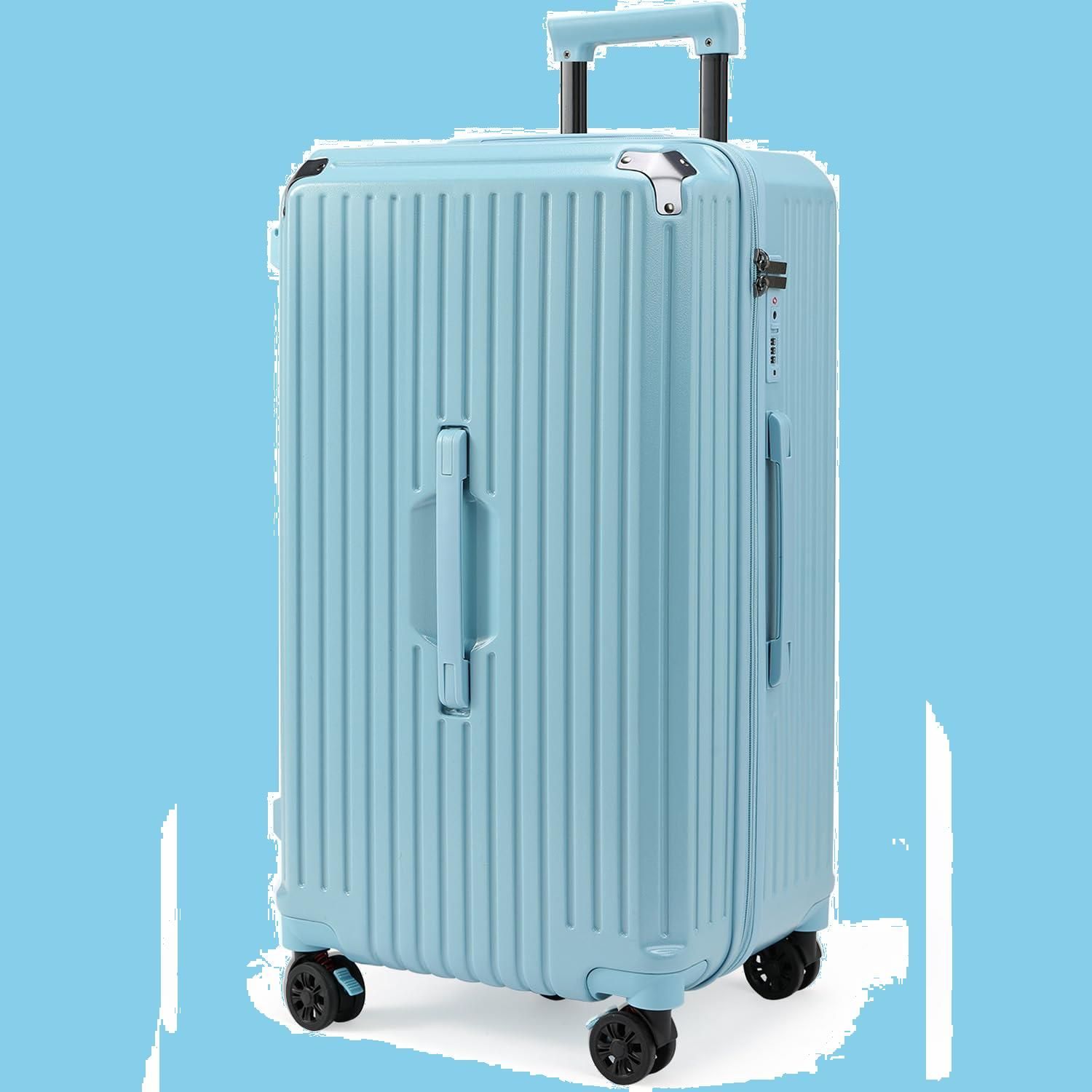 [Oritatanda] 軽い！軽い!軽い!大容量 荷物 トロリースーツケース 女性 回転自在のキャスター 5輪キャスター ダイヤルロック 出張  留学用スーツケース スーツケース キャリーバッグ