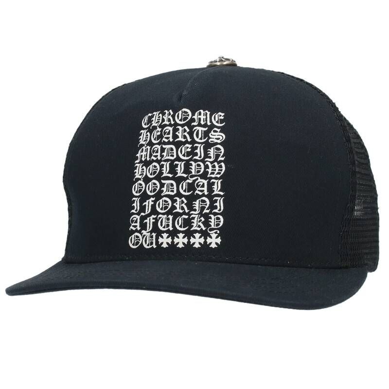 クロムハーツ TRUCKER CAP/トラッカーキャップ スクロールラベルパッチ