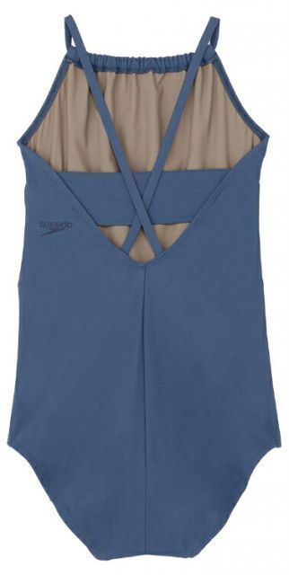 speedo スピード CROSS SUITS GIRL BLニュイ 140 BN スイムウェア ガールズスーツ クロスストラップ インナー付 ストレッチ性 UVカット リゾートウエア 水泳 水着 プール 海 リゾート地 子供用 キッズ