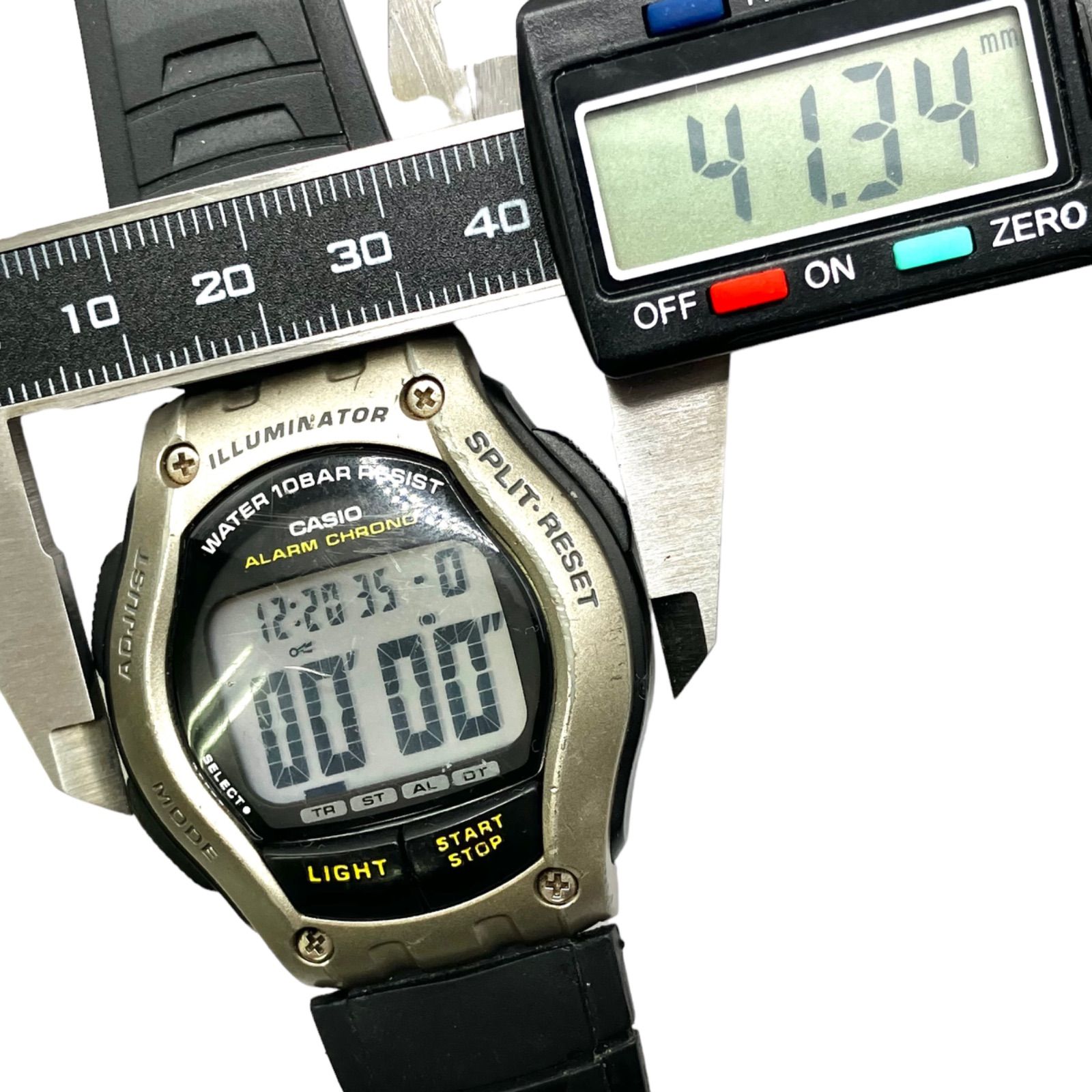 CASIO SPORTS MULTI TIMER デジタル腕時計珍品 デュアルタイムクロノ⭐️CASIO カシオ】 スポーツタイマーウォッチ W