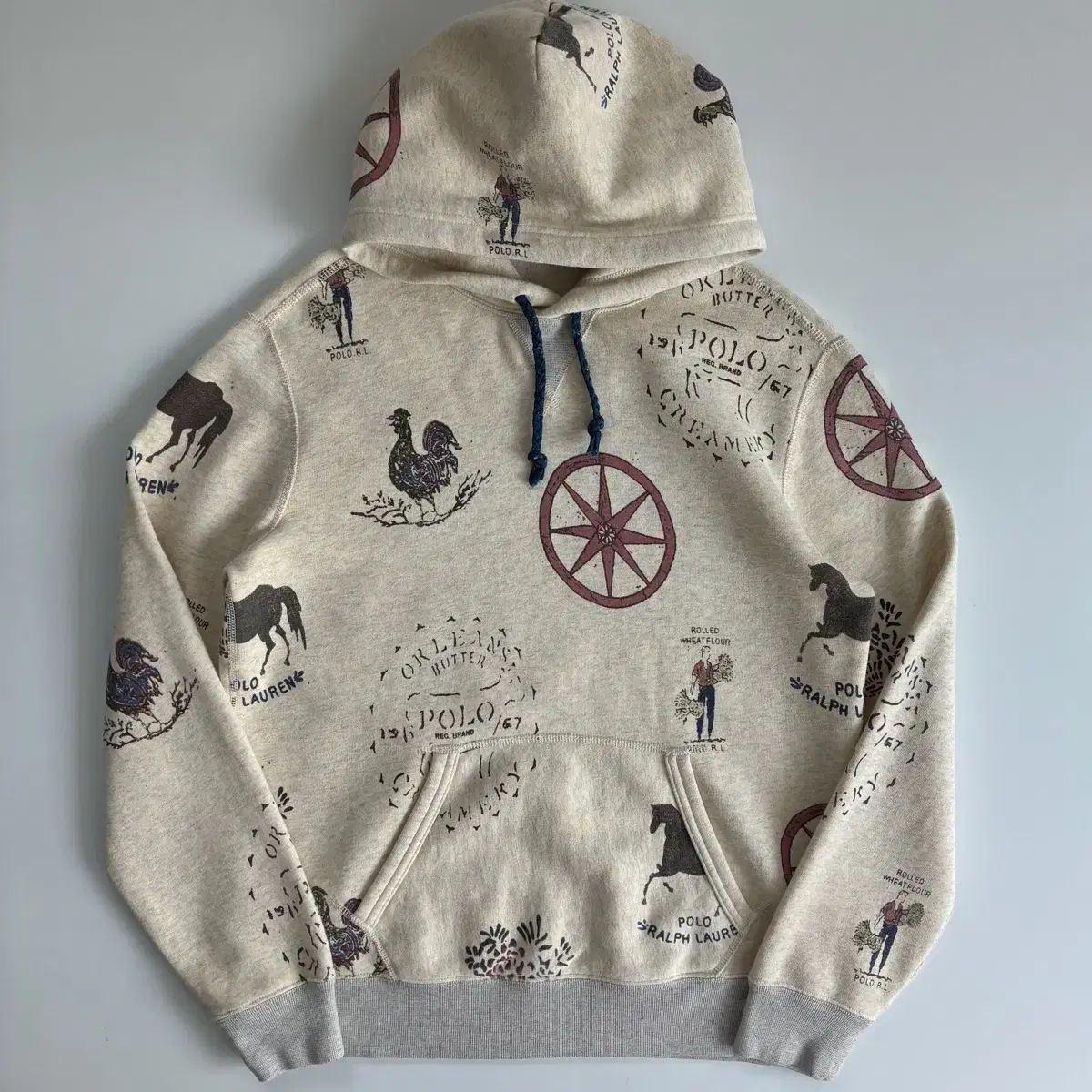 Polo ポロ Ralph Lauren ラルフローレン マルチ 国 プリント フード付きTシャツ