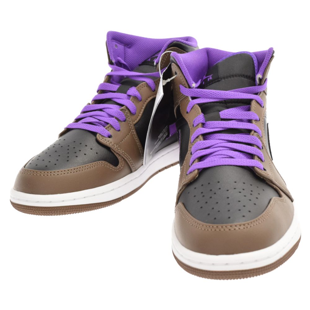 Nike ミッドカット シューズ ブラウン/ホワイト/パープル 楽天市場】NIKE WMNS AIR JORDAN 1 MID SE ナイキ エア