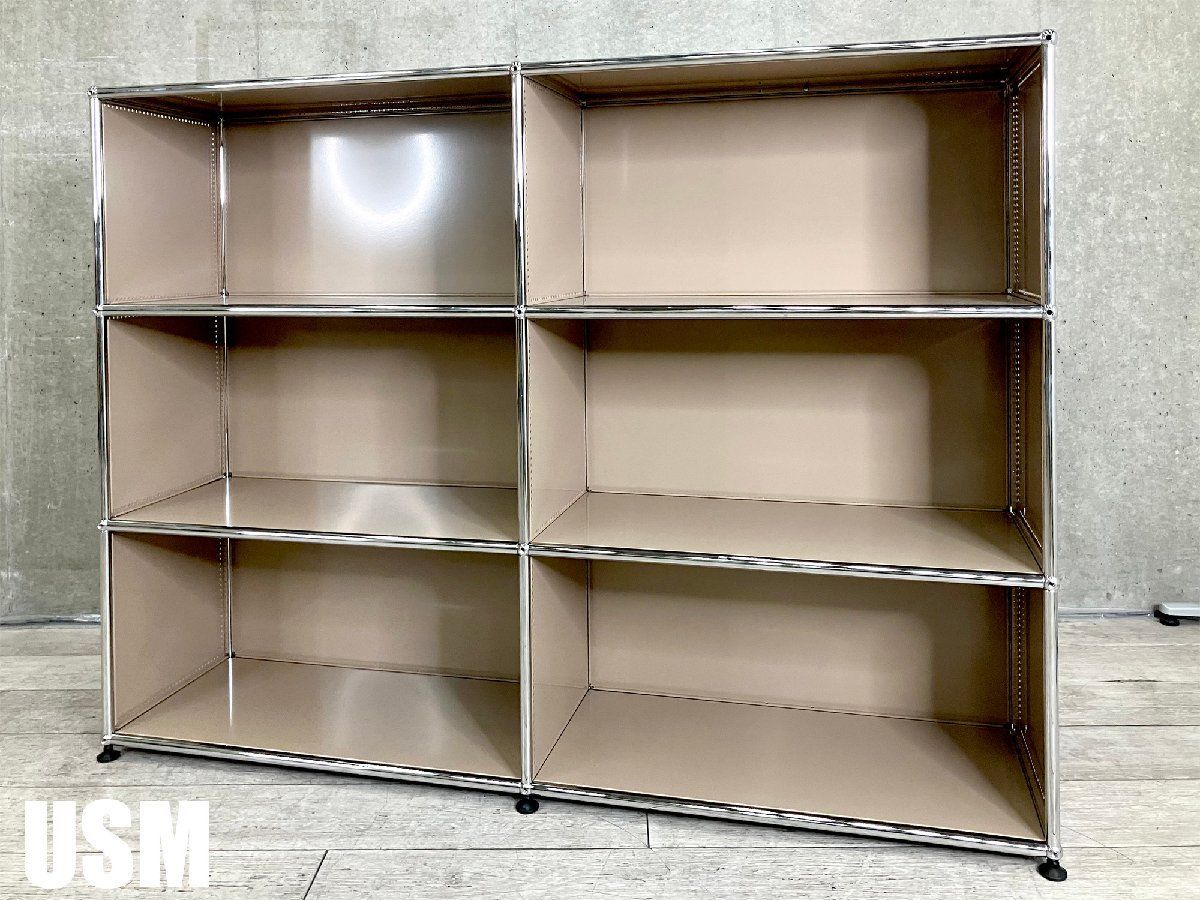 美品/25%オフ】USMハラー キャビネット4段(3段目が、2段)