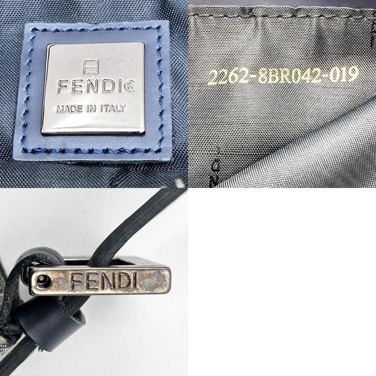 美品 FENDI フェンディ 8BR042 ズッカ ショルダーバッグ ワン