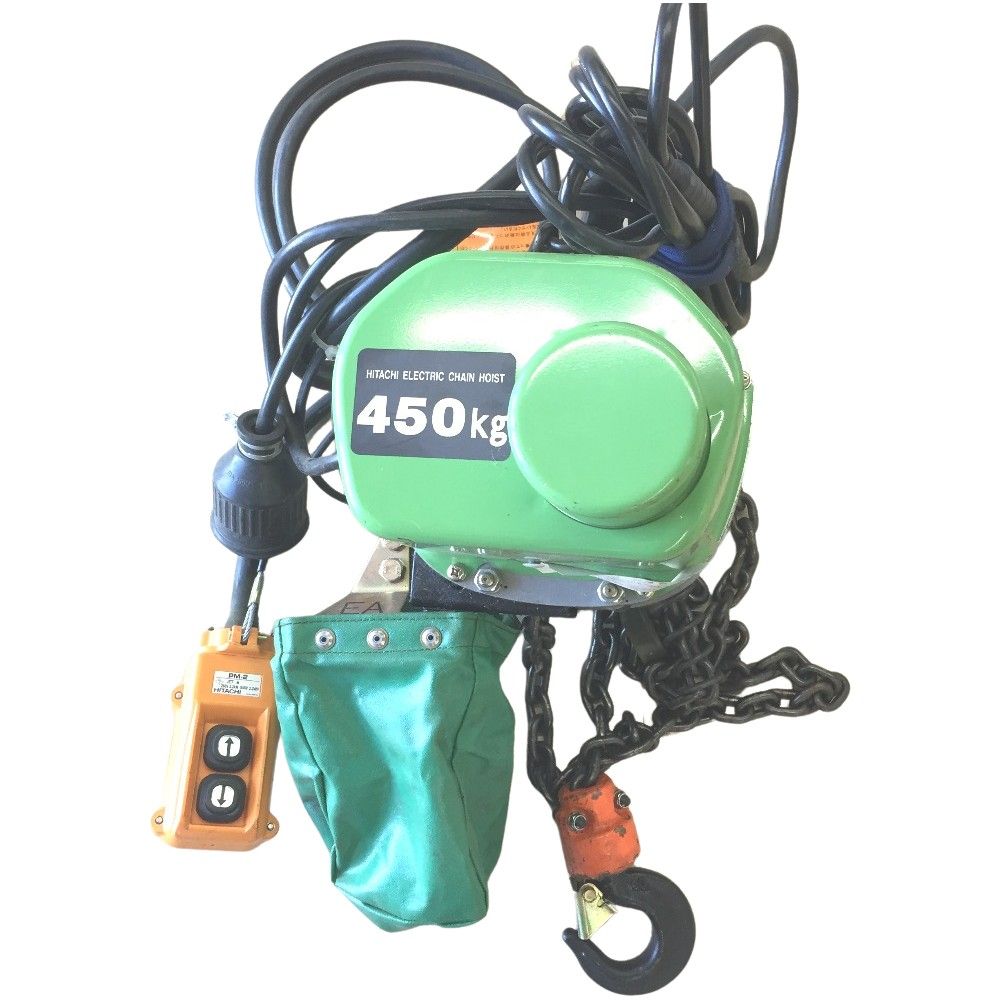 △△HITACHI 日立 電動 チェーン ブロック ホイスト 450kg 懸垂形ミニ 