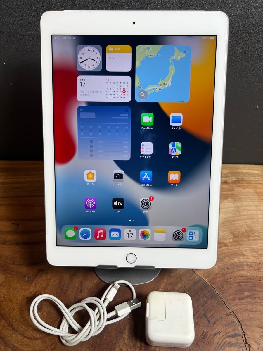 Apple iPad Air2/32GB/SIMフリー/Wi-Fi+Cellular/電池健康100%/HW156