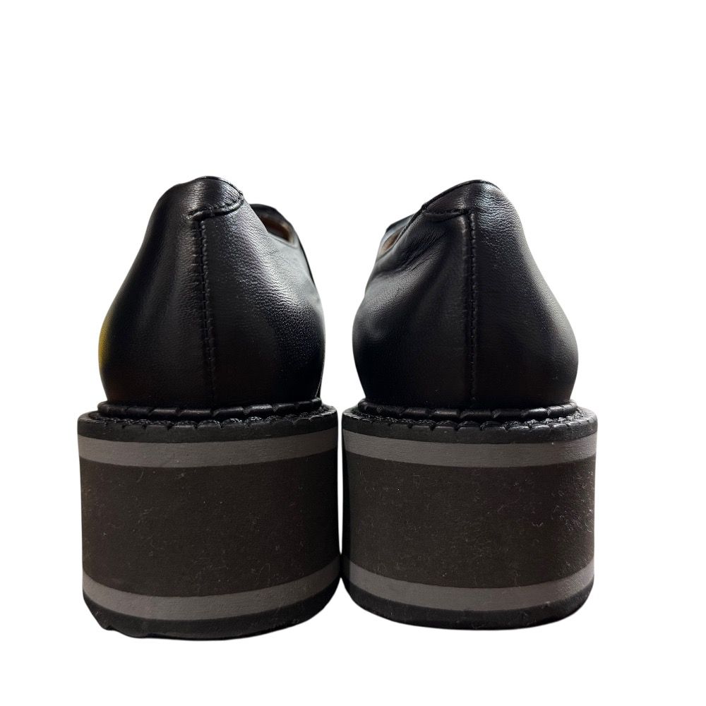 レースアップ プラットフォームシューズ