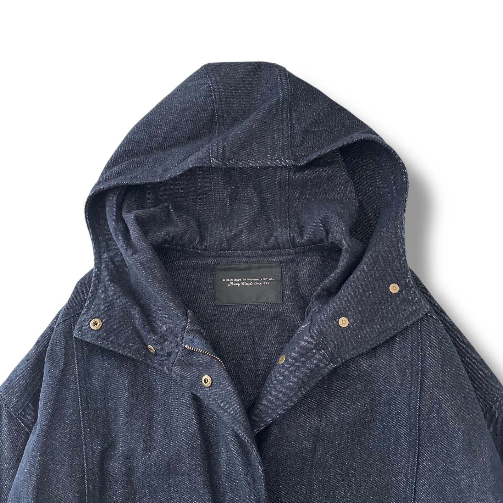 サニークラウズ デニム風味ハーフコート Aライン LL 大きいサイズ