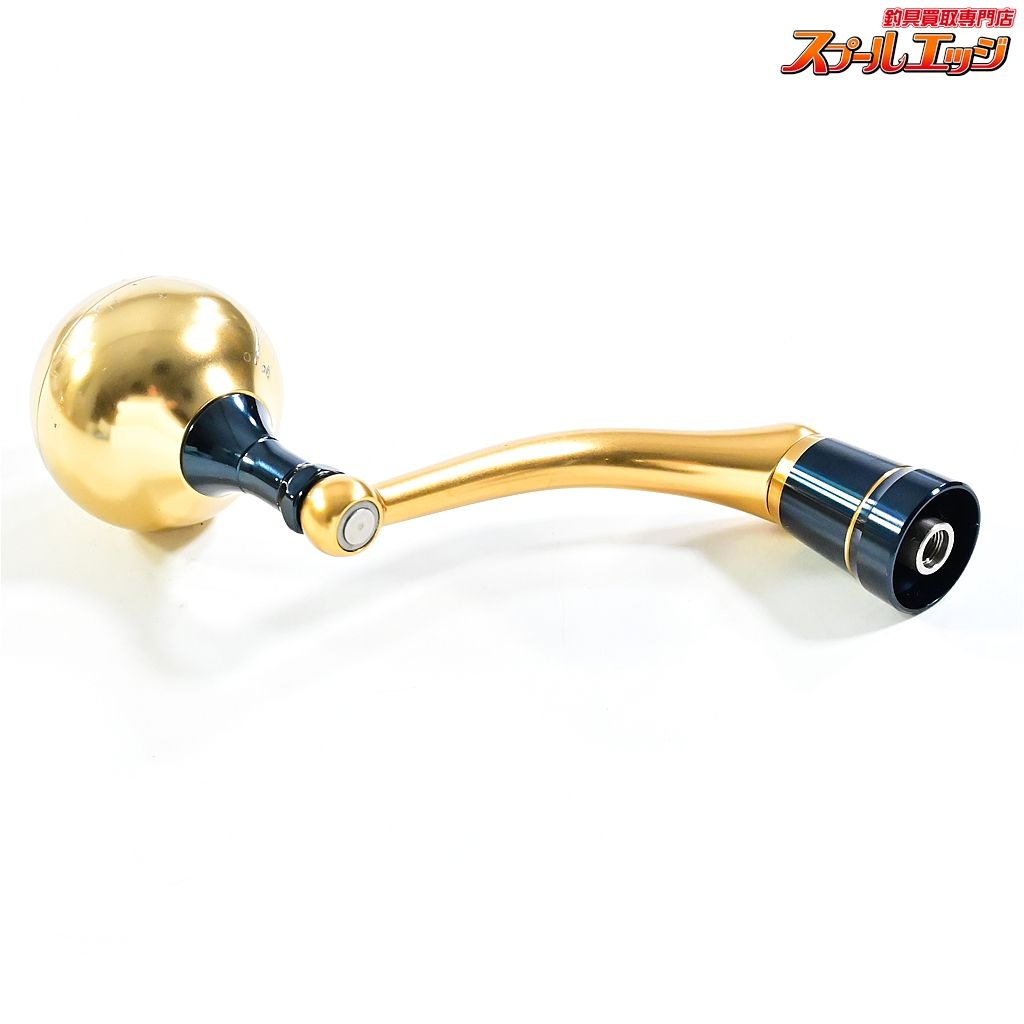 ダイワxSLPワークス RCS 85 mmマシンカットハンドル 47 mmアルミパワーラウンドノブ装着 ゴールド K_060 e 08083