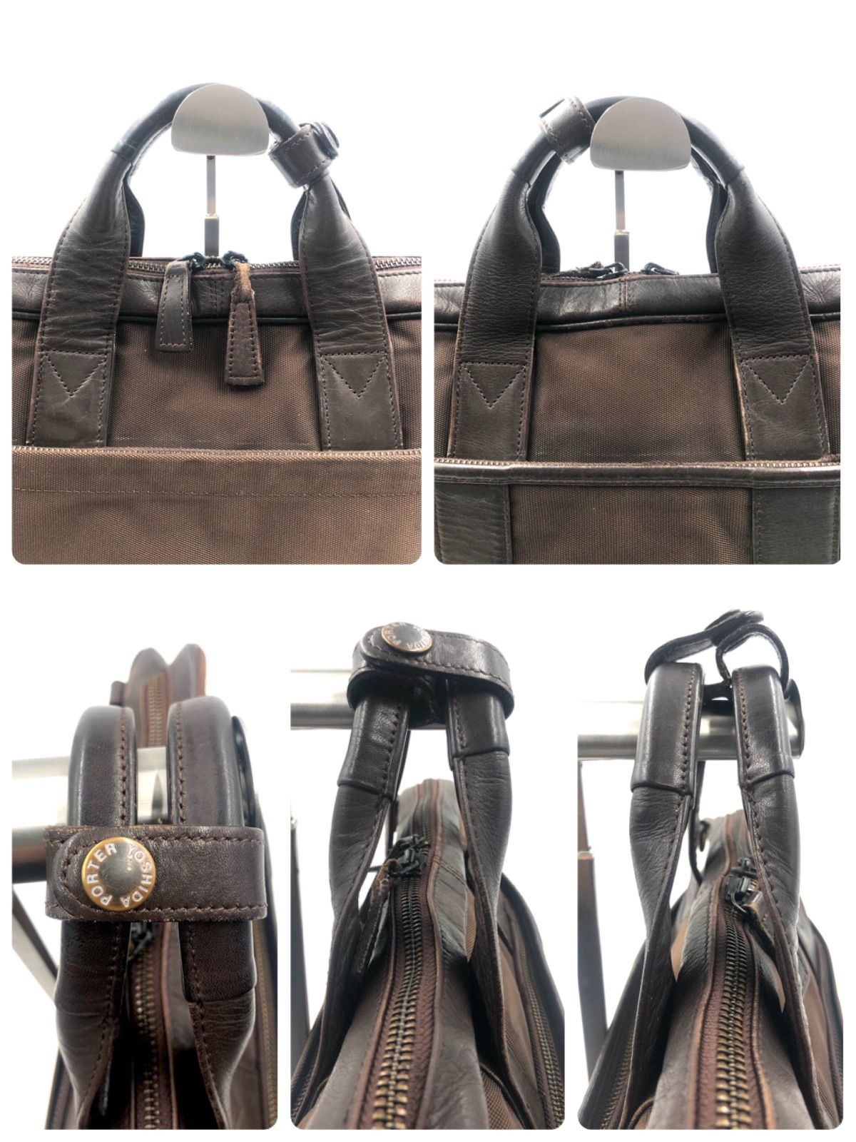 【美品】　PORTER ビジネスバッグ ショルダー　ブラウン レザー 楽天市場】吉田カバン（カラーブラウン）（ビジネスバッグ