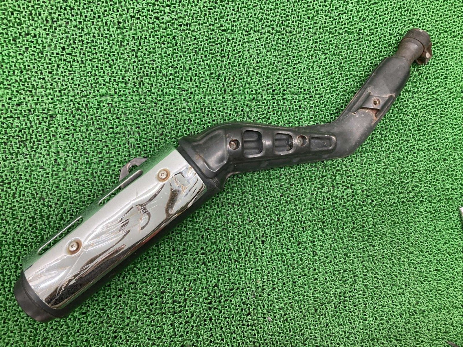 セロー225 サイレンサーマフラー 5MP ヤマハ 純正 バイク 部品 DG08J XT225 SEROW225 機能的問題なし 品薄 車検 Genuine aV