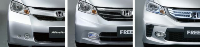 HONDA ホンダ FREED フリード ホンダ純正 ハロゲンフォグライト(マルチコートブルー)Moduloフロントバンパー用+取付アタッチメント【 2011.10～2012.3】