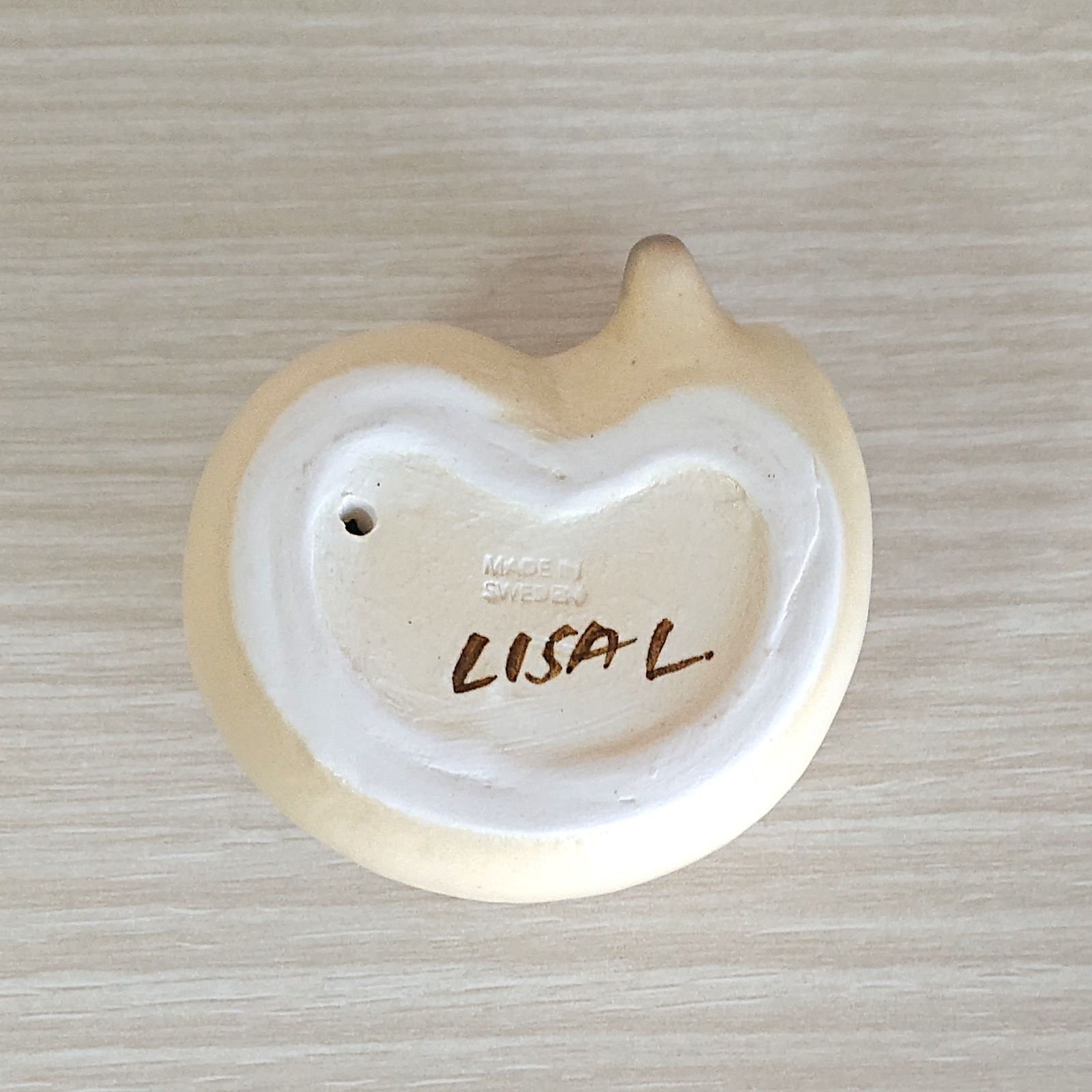 リサラーソン 雪の中のフォックス 小 ホワイト スカンセン Lisa Larson