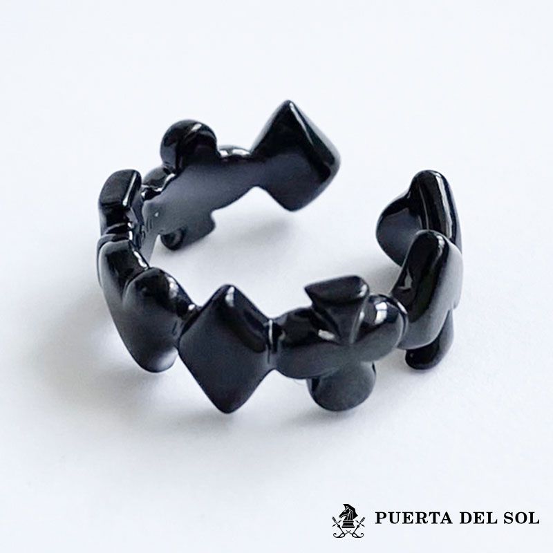 ヴィンテージ スターリングシルバー ガーネット ダブルドラゴン リング