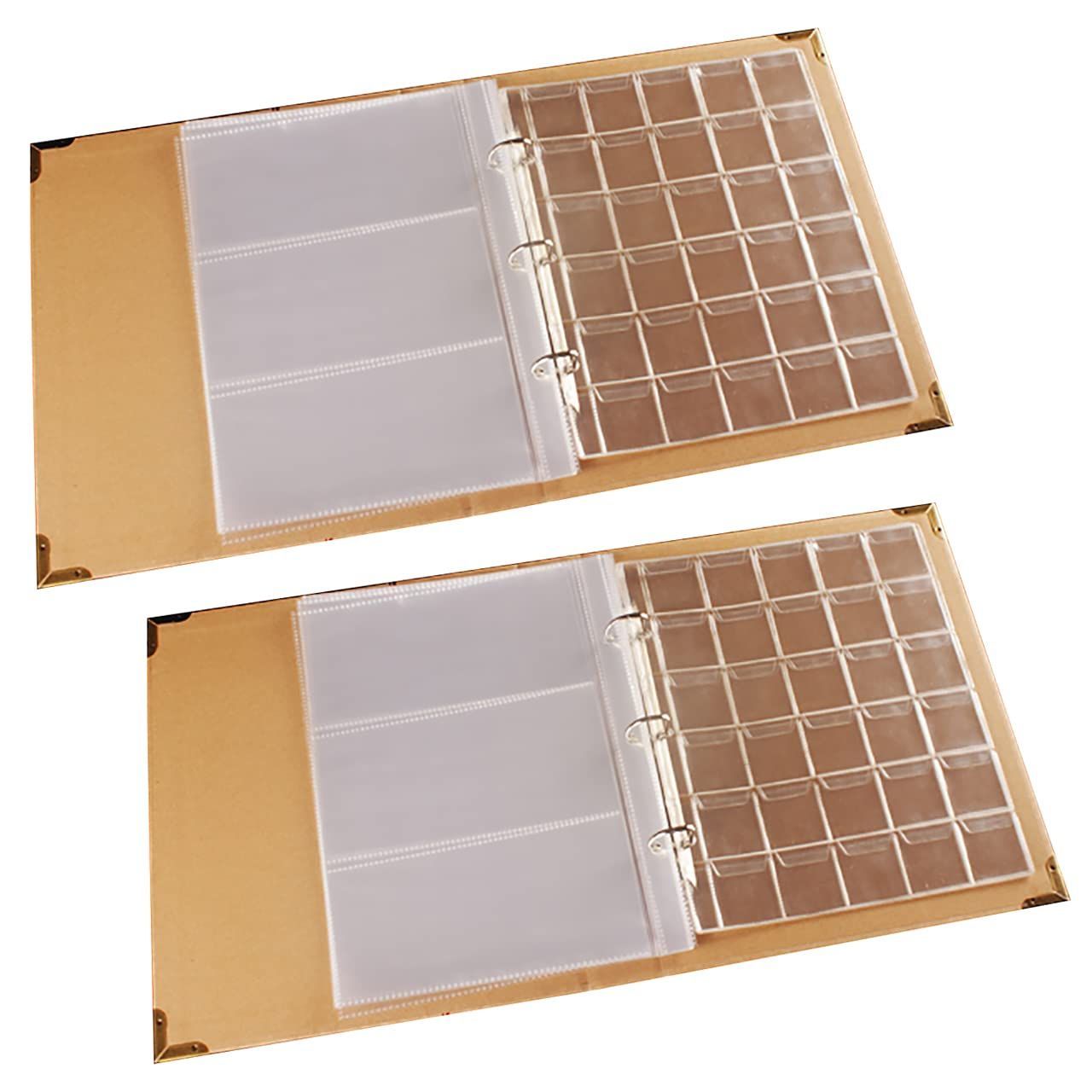 2冊セット HAMILO コレクションケース 硬貨 お札 お金 古銭 収集 コイン 保管 紙幣 整理 (2冊セット)