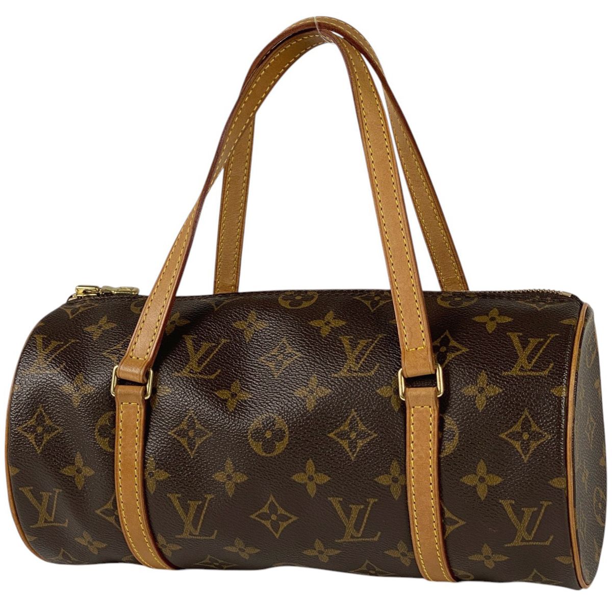 ルイ ヴィトン Louis Vuitton パピヨン 26 バレルバッグ 筒型 ハンドバッグ モノグラム ブラウン M51386 レディース