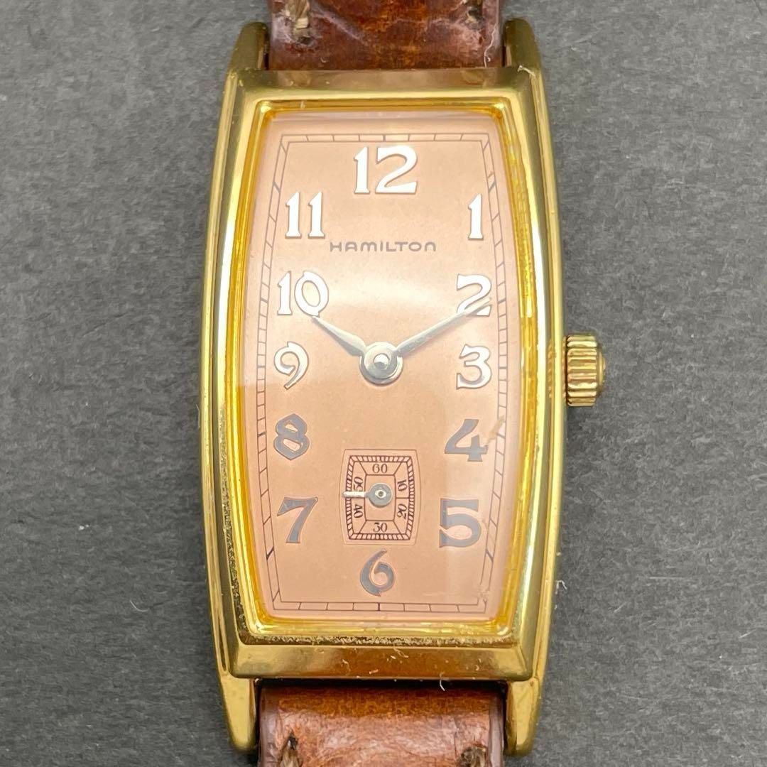 HAMILTON 6256 アードモア カーライル スモセコ トノー型 レディース