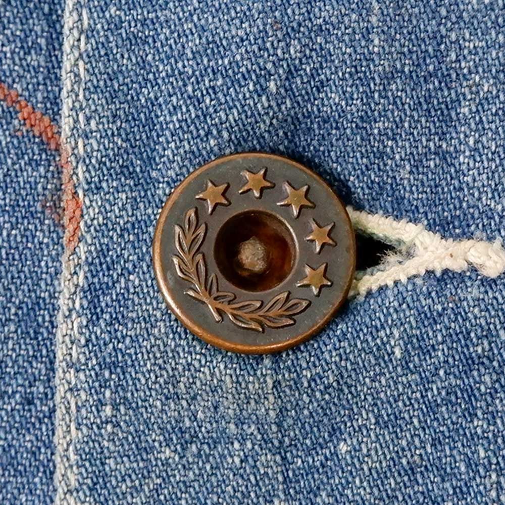 WW2？アメリカ海軍ユーティリティジャケット月桂冠ボタン US NAVY HBT UTILITY JACKET 40S 「月桂樹ボタン、S」｜SAFARI