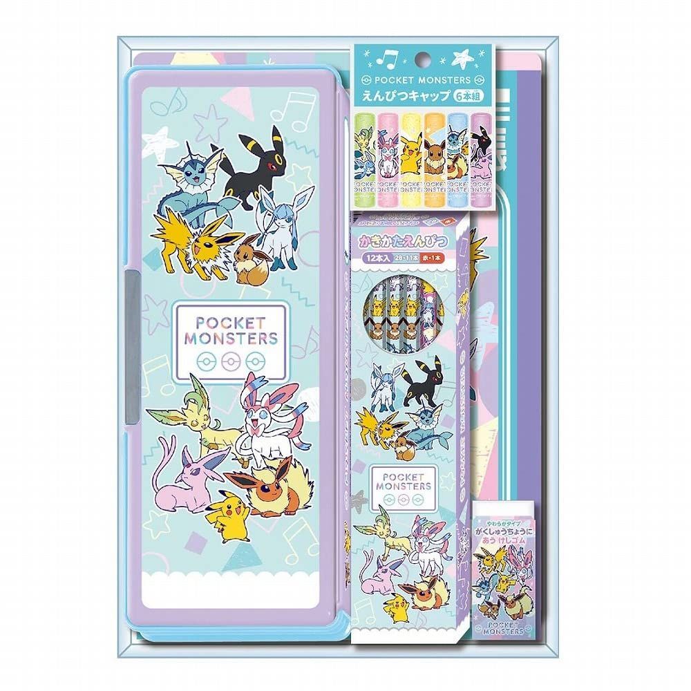 新着商品 942729M54 パステルフレーク クリスタルケースタイプ 文具セット ギフトセット ポケットモンスター ショウワノート
