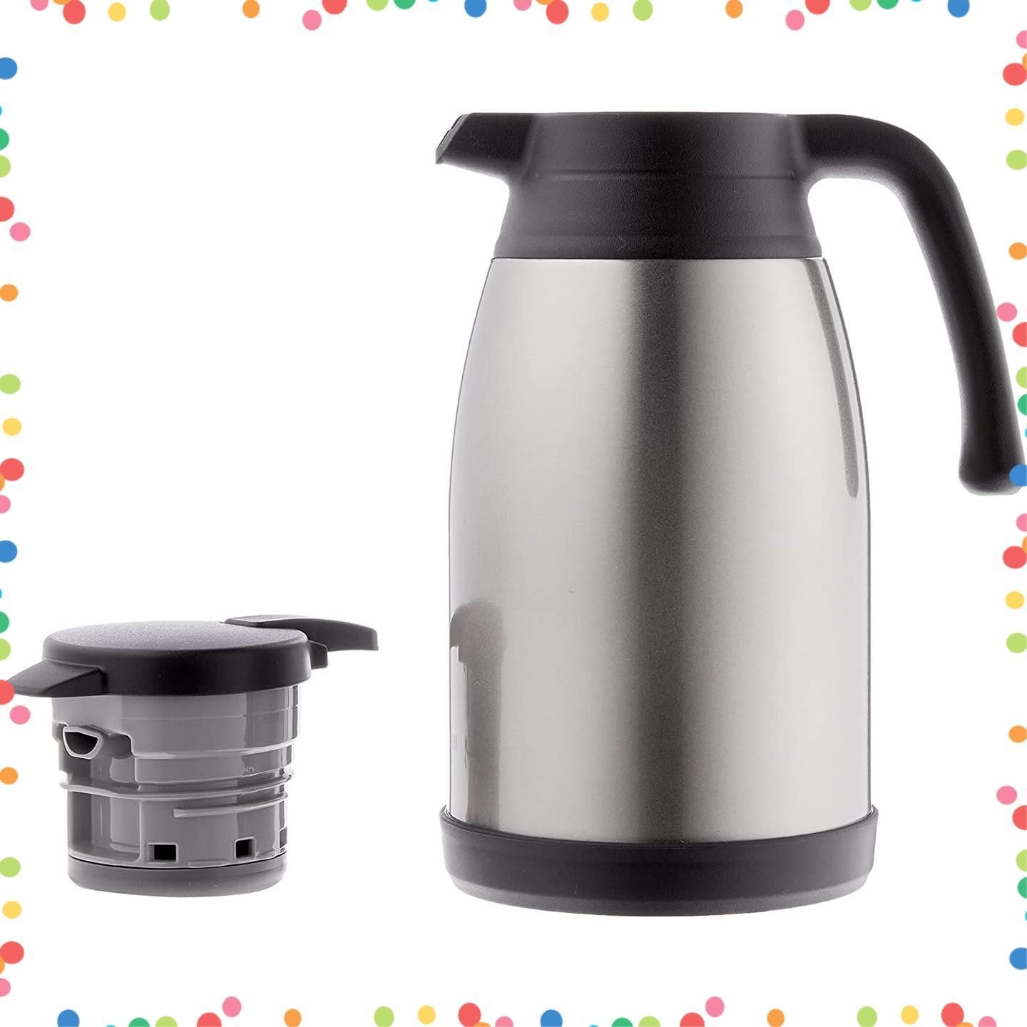 THERMOS 真空断熱ポットコーヒーメーカ -ECK-1000 ステンレスハンドポット 1.9L ステンレス 割れない「ステンレス