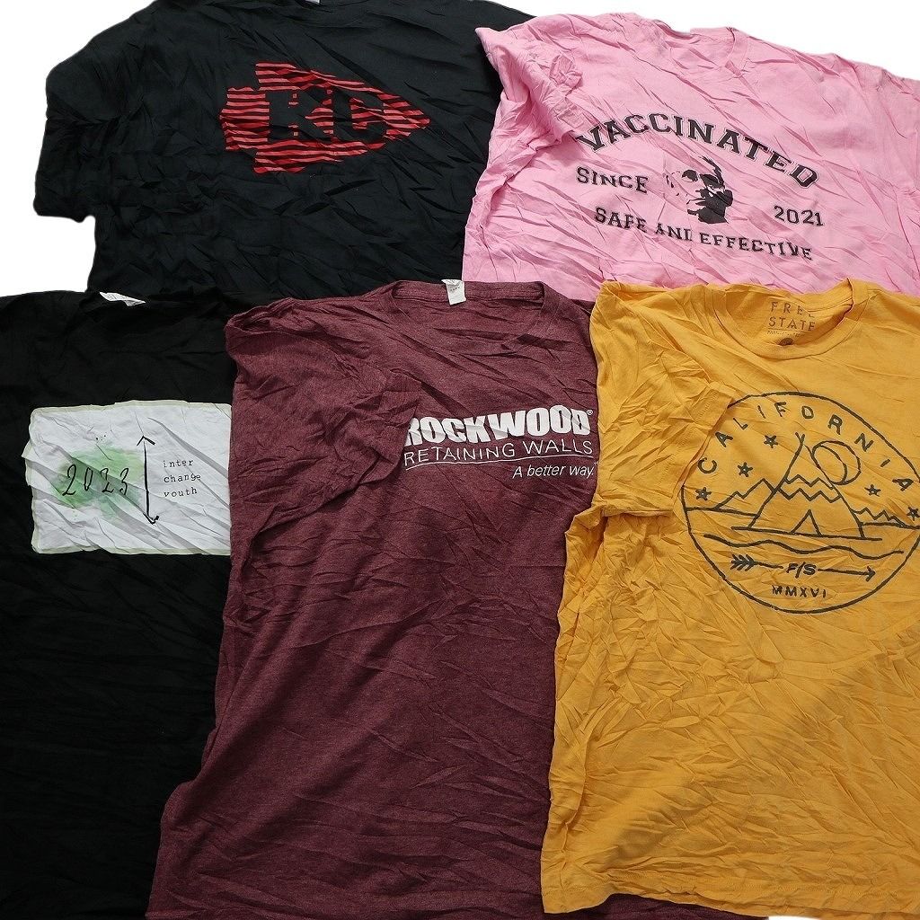 アメリカ輸入☆プリント Tシャツ 35枚セット☆古着卸 すべてL 半袖 春