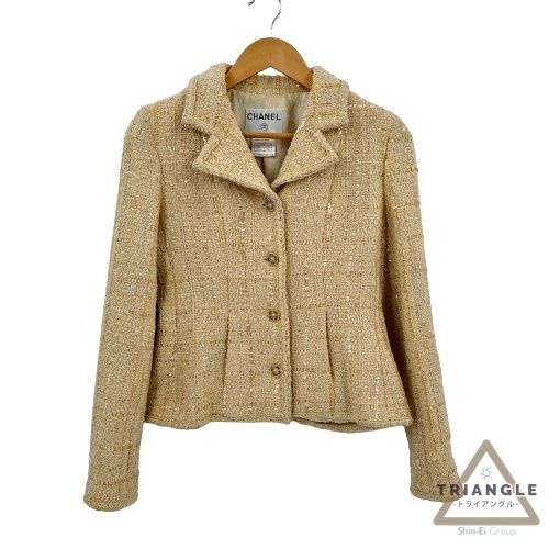 ♪ CHANEL シャネル P18677V10546 ツイード ジャケット 01A