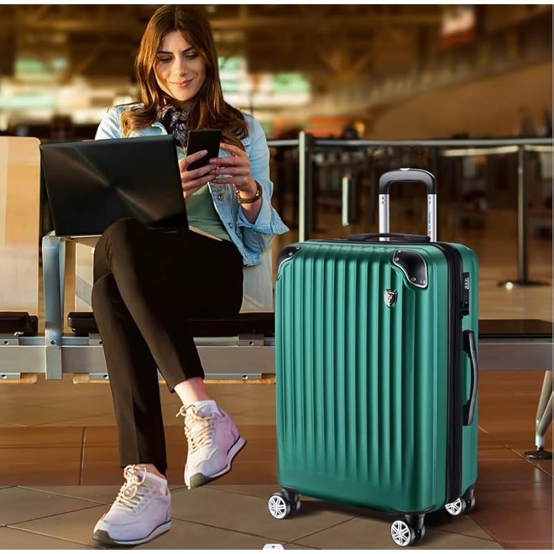 スーツケース 【Ｌ】 グリーン キャリー 拡張機能付 大容量 静音キャスター 楽天市場】【69%OFF&クーポンで最安9,680円】 スーツケース L