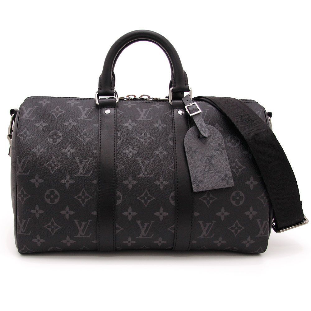 【中古美品】ルイヴィトン ショルダーバッグ モノグラム・エクリプス キーポル・バンドリエール 35 M46655 LOUIS VUITTON LV  ブランドバッグ メンズ