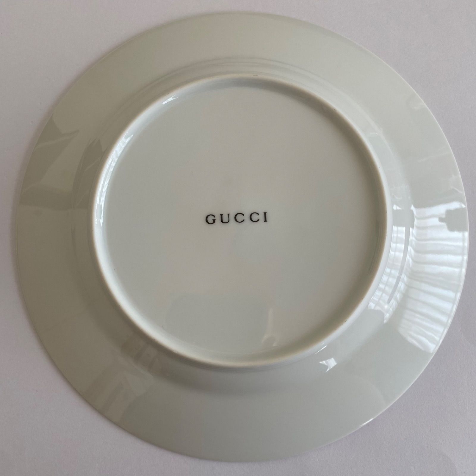 GUCCI グッチ ローマシリーズ プレート 4枚セット ネイビー ゴールド  