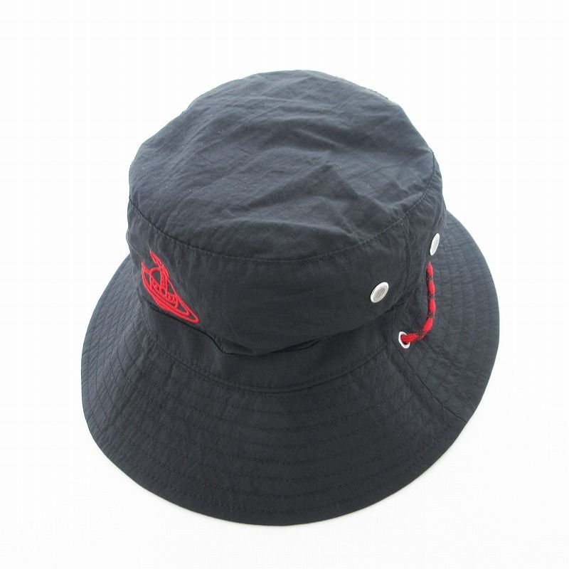 Vivienne Westwood アドベンチャーハット バケットハット　黒 Vivienne Westwood アドベンチャーハット バケットハット 黒