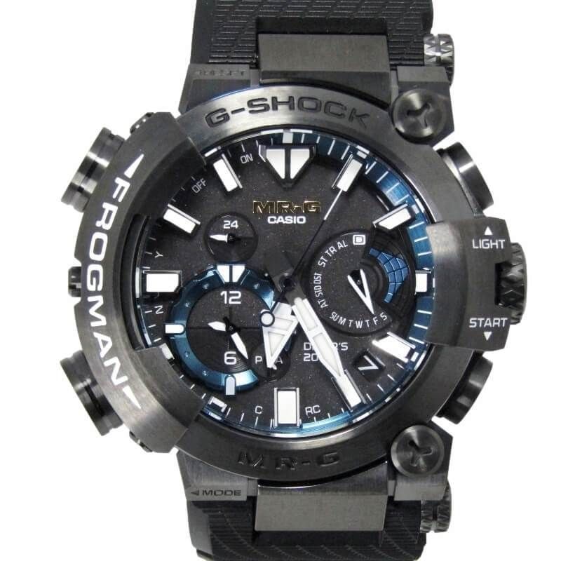 美品 CASIO G-SHOCK Gショック MRG-BF1000R-1AJR MR-G FROGMAN チタン フロッグマン 電波ソーラー ブラック  黒30012776 - メルカリ