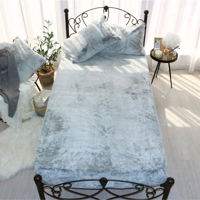 【新品・5営業日で発送】シーフィールド ラビットファー タッチ ボックスカバー あったか ボックスシーツ BOXカバー BOXシーツ SN-26-300-33 (101930632810-01-03)