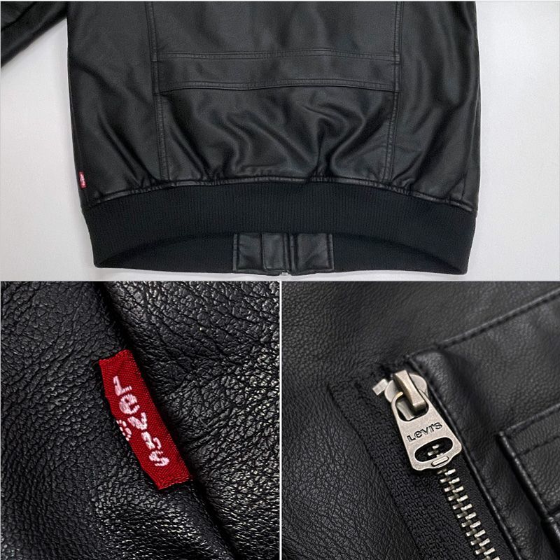 サイズ選択可】 Levi's リーバイス メンズ MA-1スタイル レザー