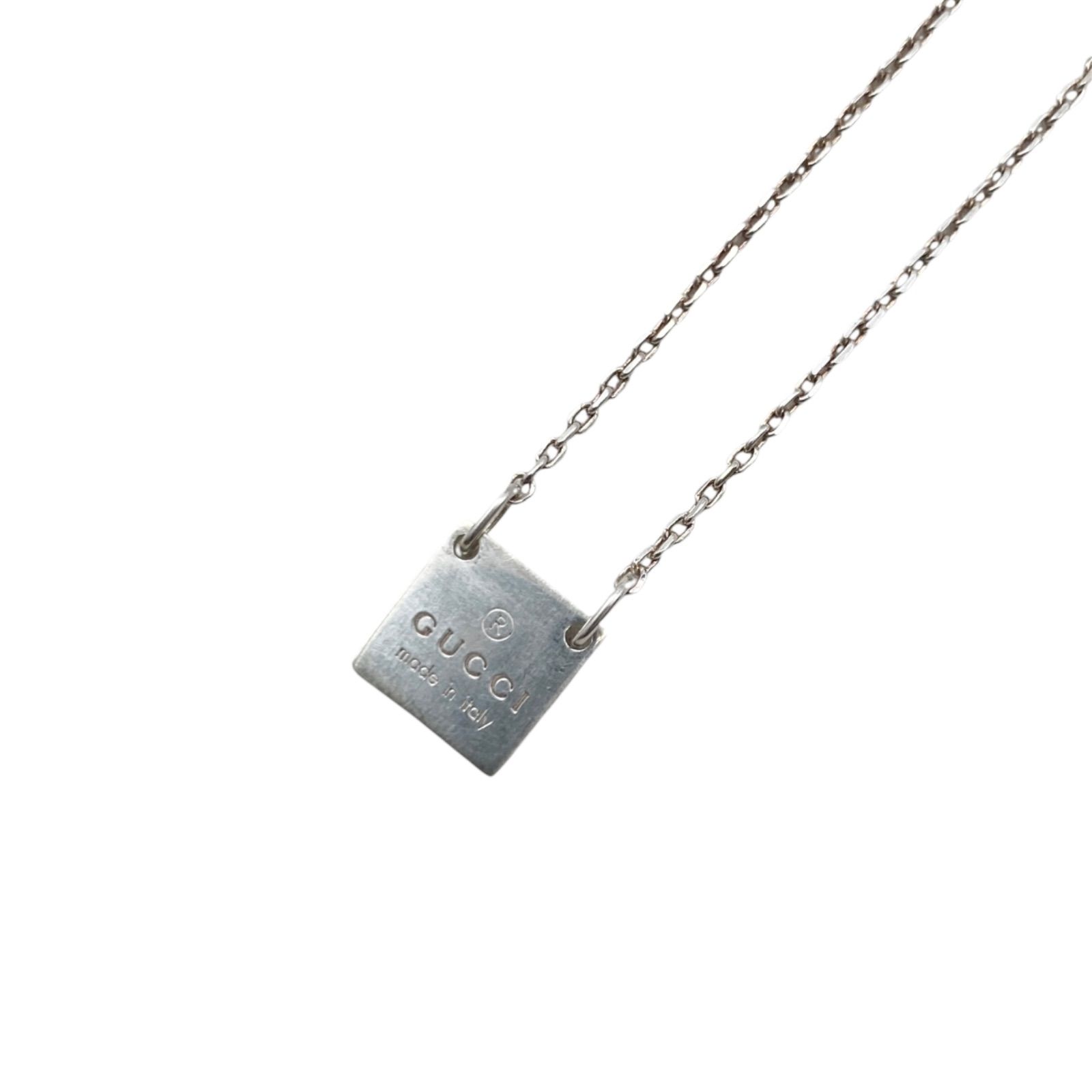 EM0153 GUCCI スクエアプレート ネックレス 223514