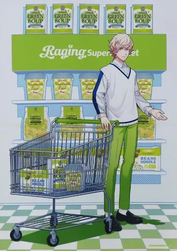 中古】ポスター B3サイズ布ポスター Raging Supermarket Ver