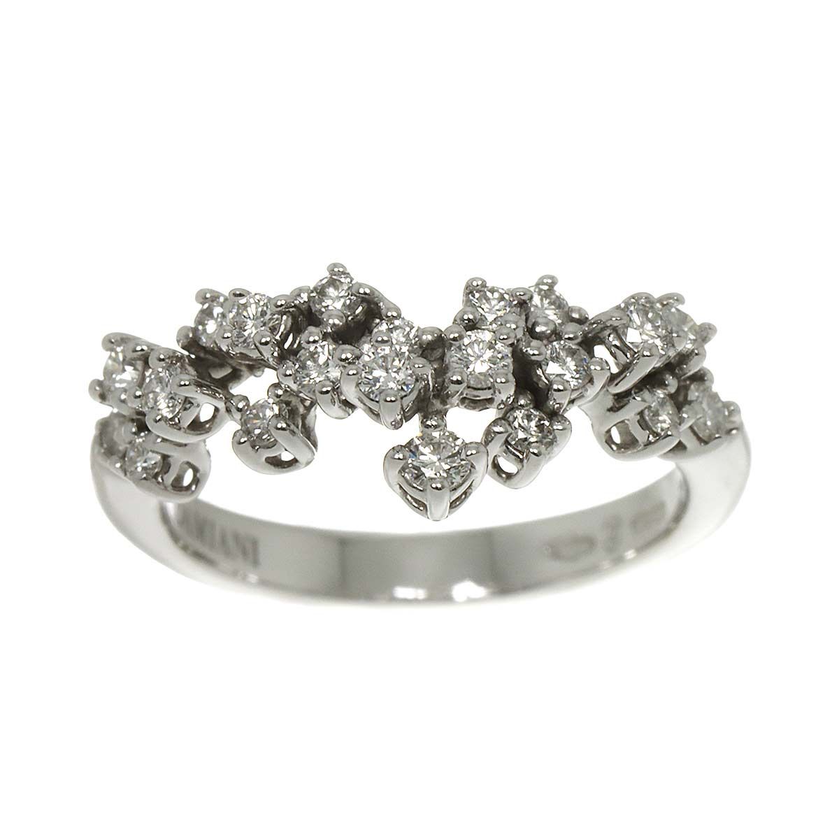 ダミアーニ DAMIANI ミモザ 9号 リング ダイヤ K18 WG ホワイトゴールド 750 指輪 Diamond Ring 証明書付き 90293740