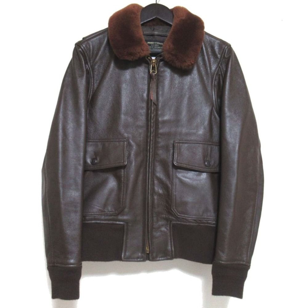 美品 AVIREX アヴィレックス USA製 G-1 ジャケット ムートンカラー