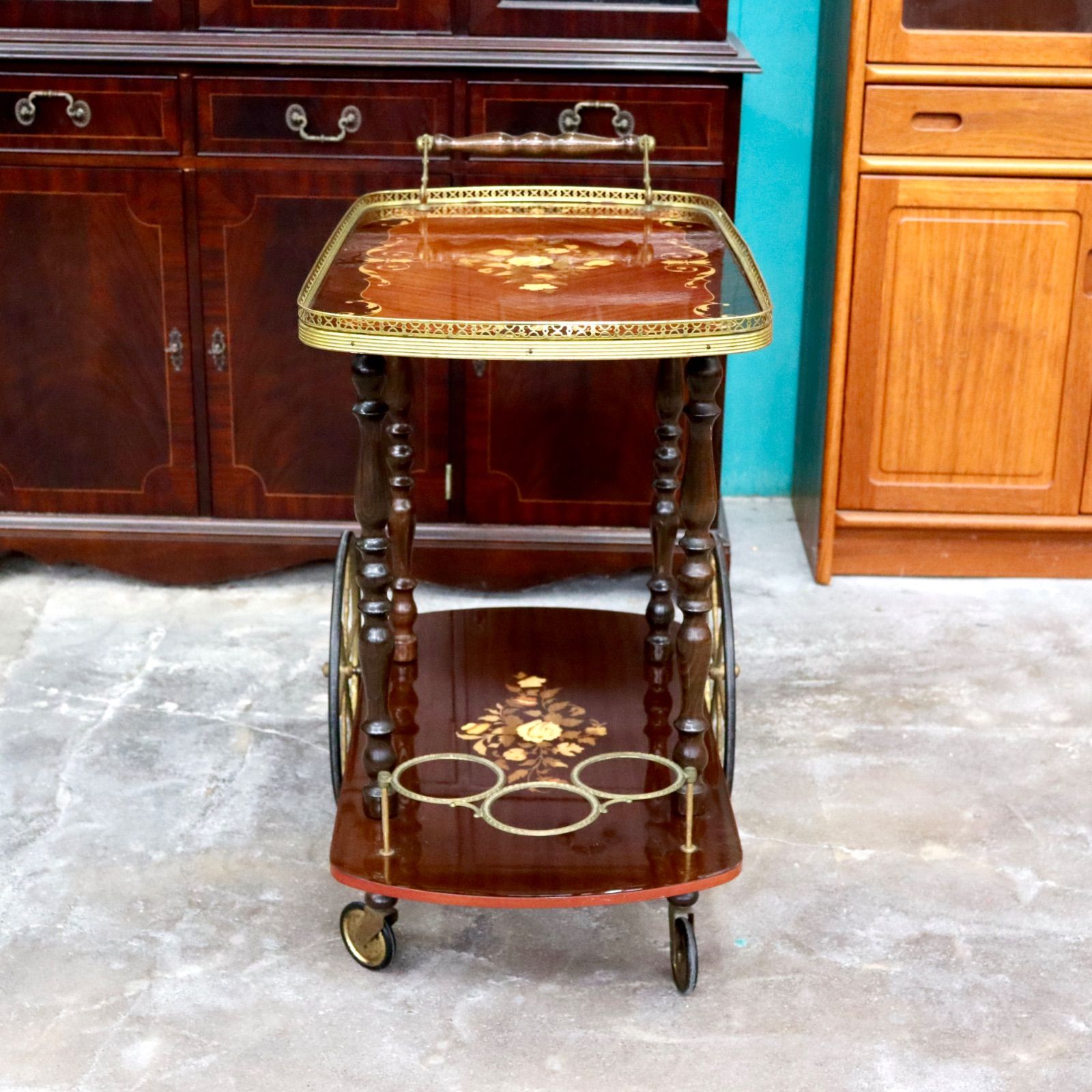 キッチンワゴン ワインラック