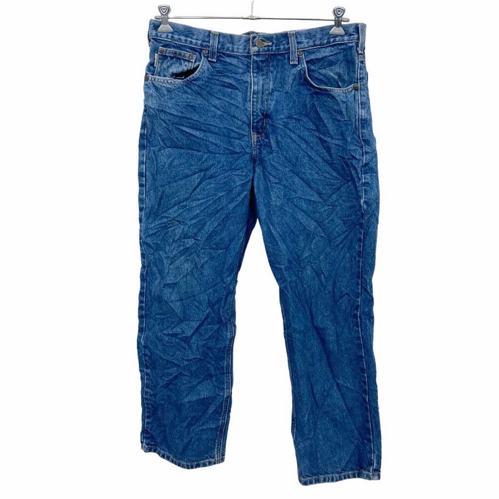 Carhartt デニムパンツ W36 カーハート ビッグサイズ トラディショナルフィット ブルー コットン メキシコ製 古着卸 アメリカ仕入 2405-582