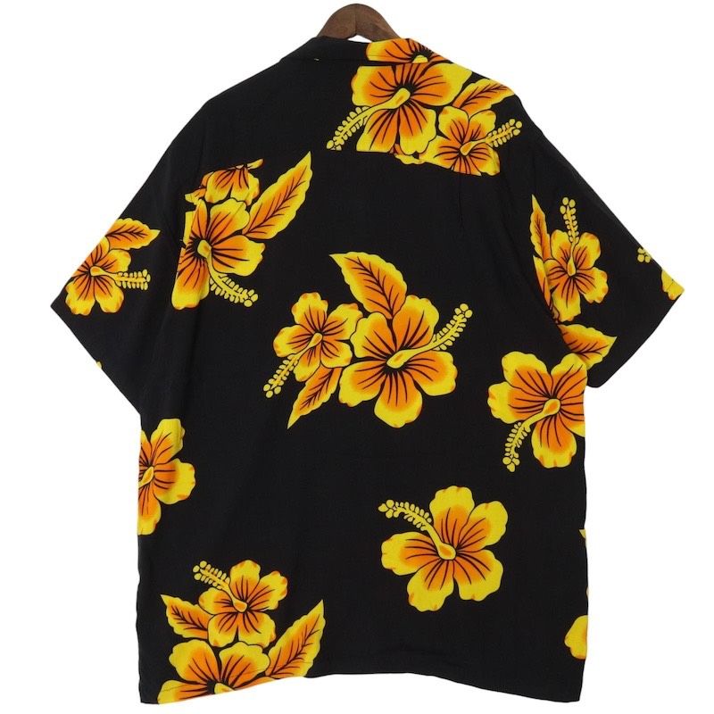 Favant 100%レーヨン 半袖開襟アロハシャツ 古着 メンズUS-3XL