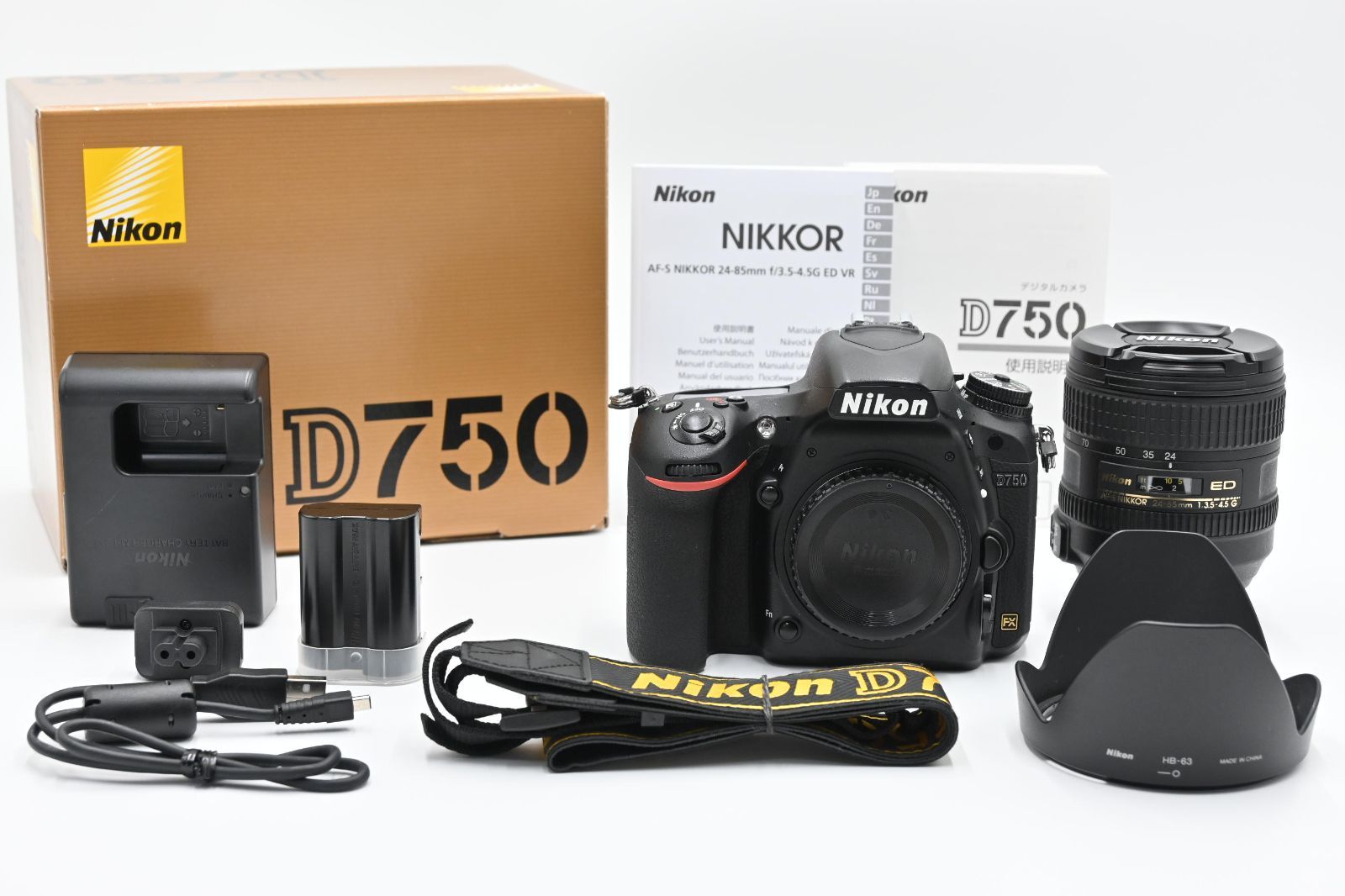 新品級 NIKON ニコン D750 24-85 3.5-4.5G レンズセット