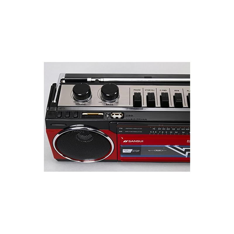 SANSUI ラジカセ AM/FM Bluetooth対応 レッド 91G7mmqt6RL._UF894,1000_QL80_.jpg