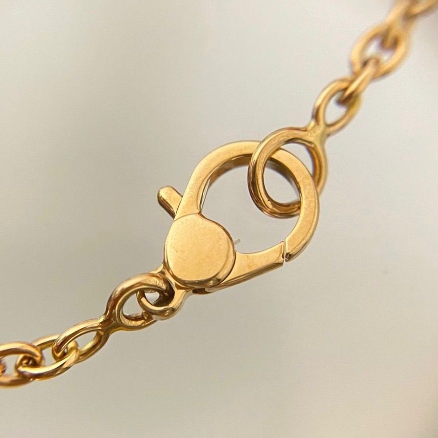 未使用品】HERMES フィネス タイ ゴールド×ダイヤモンド ネックレス