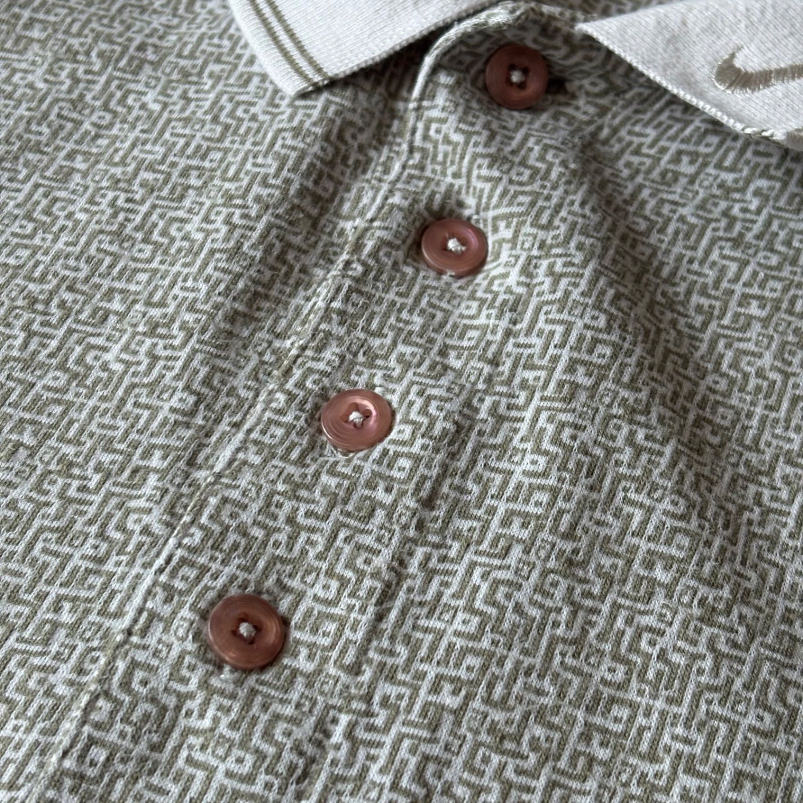 00S Nike チェック柄ポロシャツ ▶︎【良品】00s，OLD NIKE｜オールド ナイキ，ボーダー，刺繍